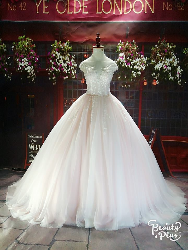 Ngọt ngào với váy cưới pastel hồng phấn - PHƯƠNG's bridal